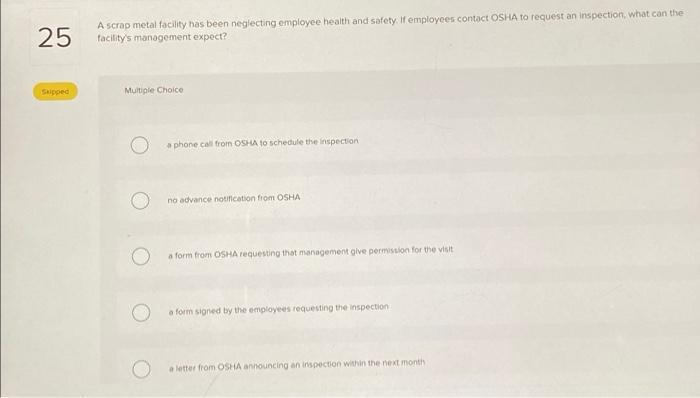 21 Skipped Which scenario qualifies as a