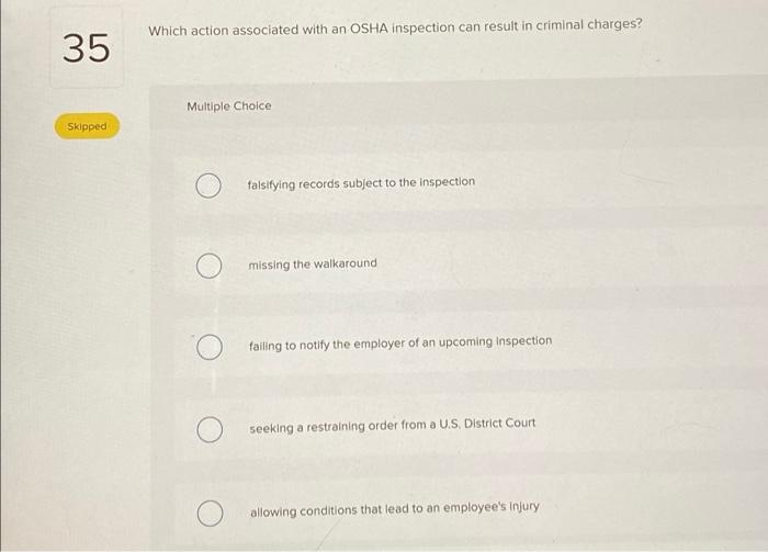 21 Skipped Which scenario qualifies as a