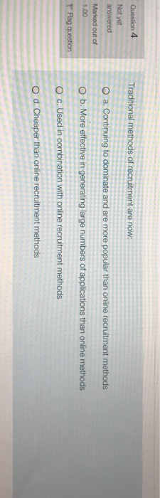 Question 1 Not yet Who in 1994 identified the