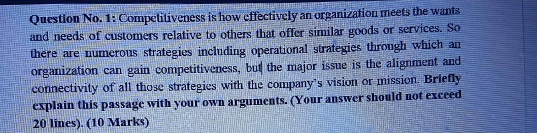answer me fast please THANK YOU Question No. 1: