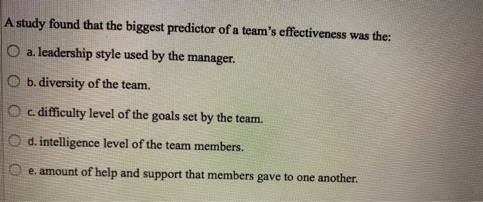 A study found that the biggest predictor of a