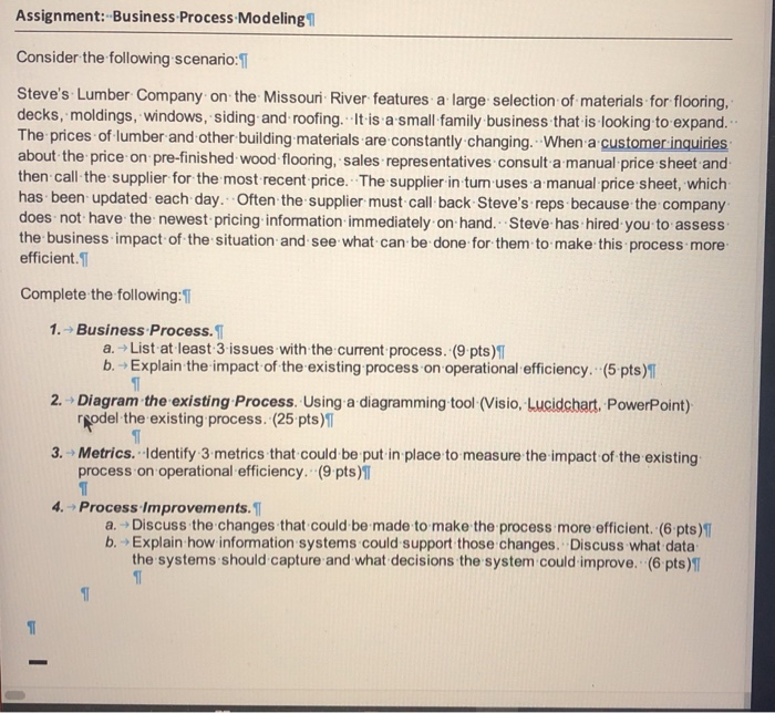 Assignment:-Business Process Modeling 1 Consider
