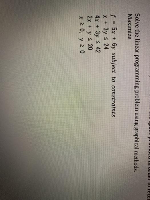 LU rece Solve the linear programming problem