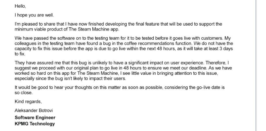 Please kindly review the email conversation