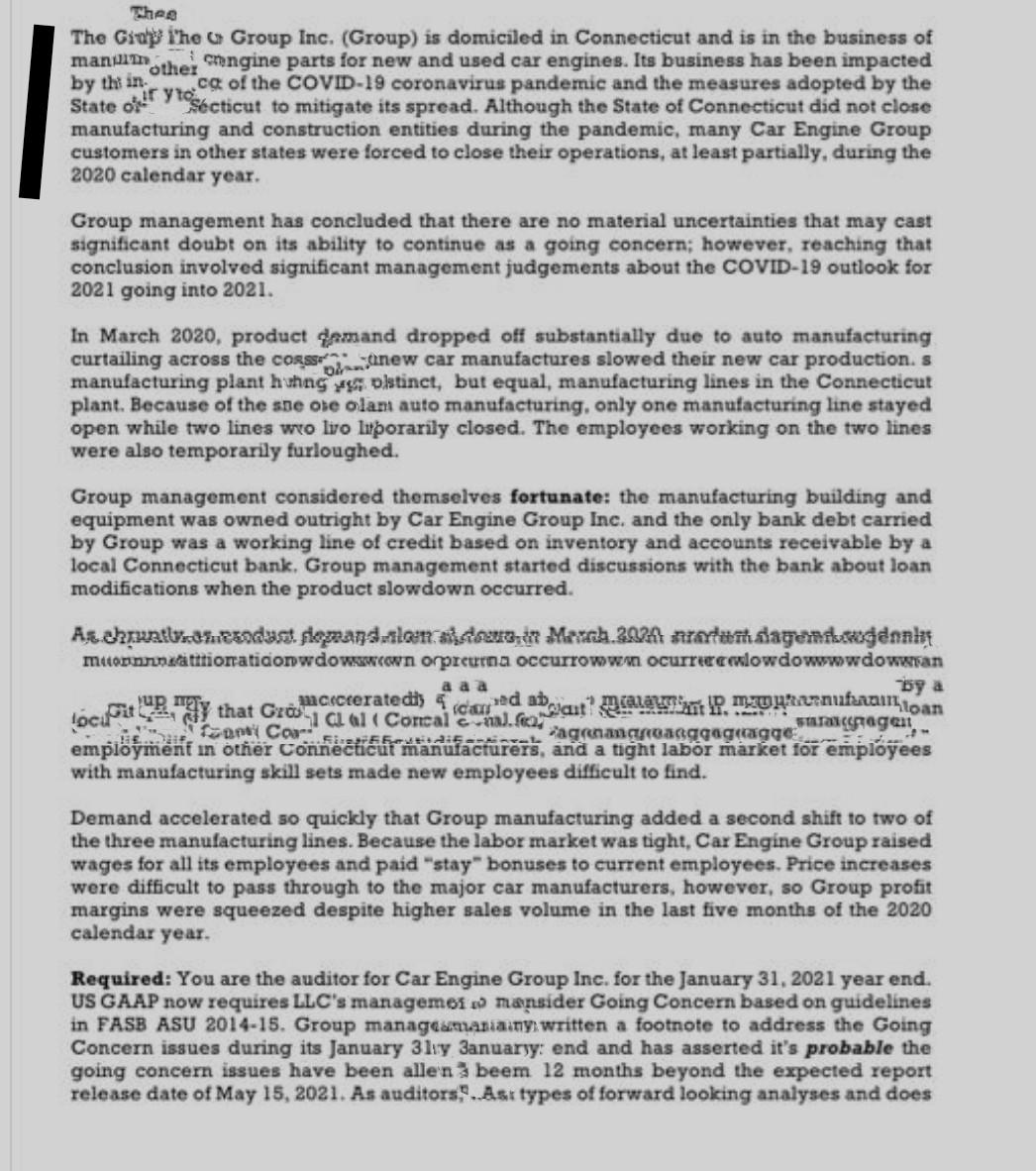 manum Thes The Gide ithe Group Inc. (Group) is