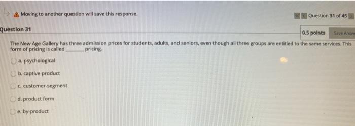 A Moving to another question will save this