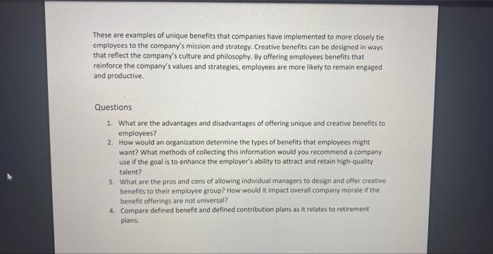 i just need help on number 4 ONLY Case: Creative