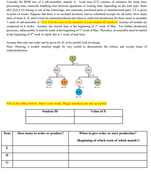 STUDENT ID: 248012013 so X is 21. Consider the