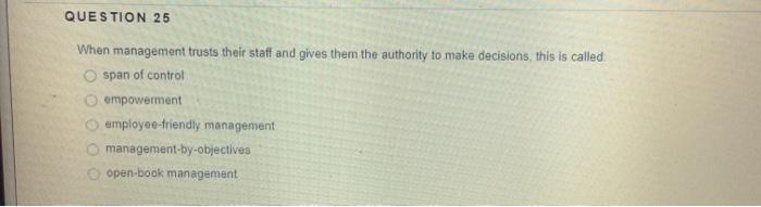 QUESTION 26 This organizational structure results