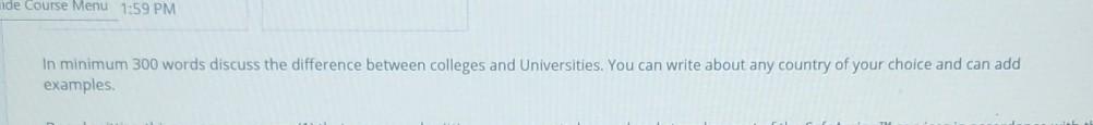 ende Course Menu 1:59 PM In minimum 300 words