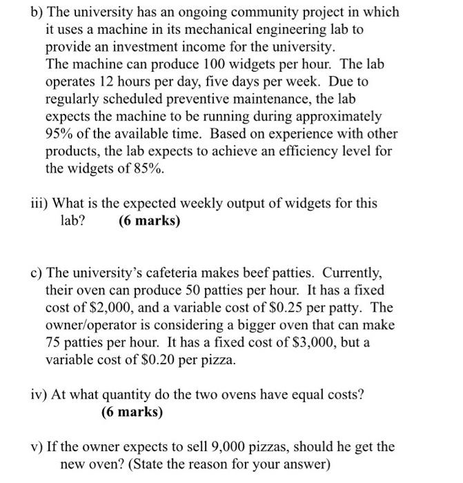 b) The university has an ongoing community