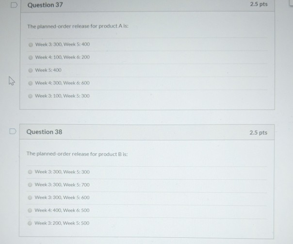 A company has received an order for end product