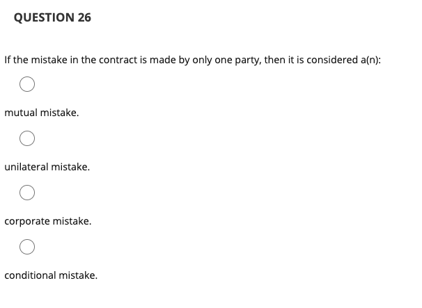 QUESTION 21 If there is full performance of an