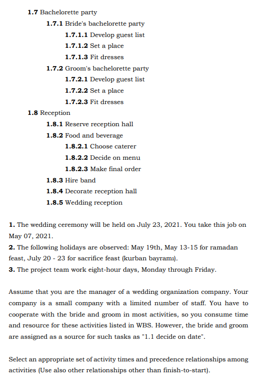 Remarks on MS Project Software 1. Undo options