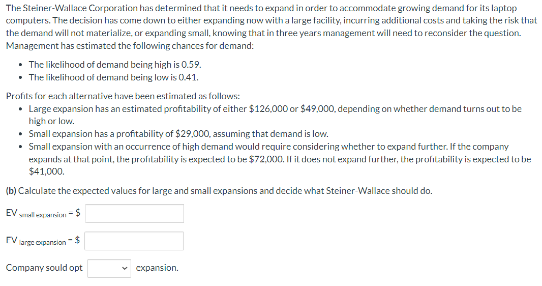 The Steiner-Wallace Corporation has determined