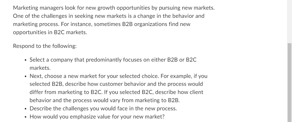 Marketing managers look for new growth