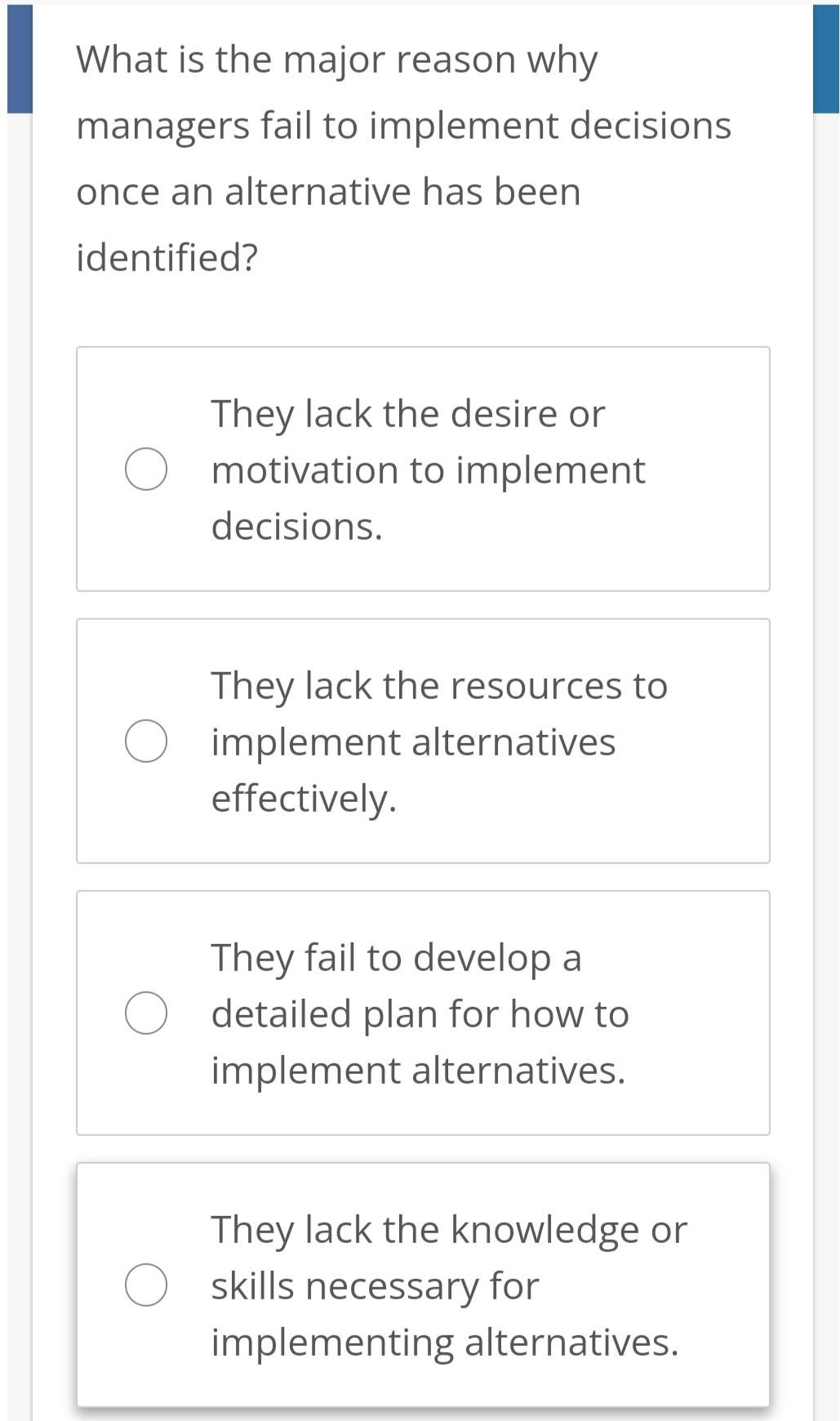 Which step in the decision-making model involves
