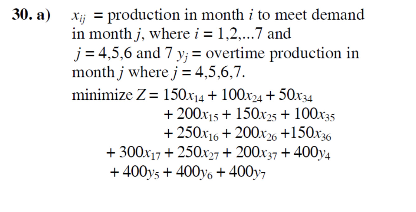 ONLY FOR FORMULATION PROBLEM ( question a ) , I