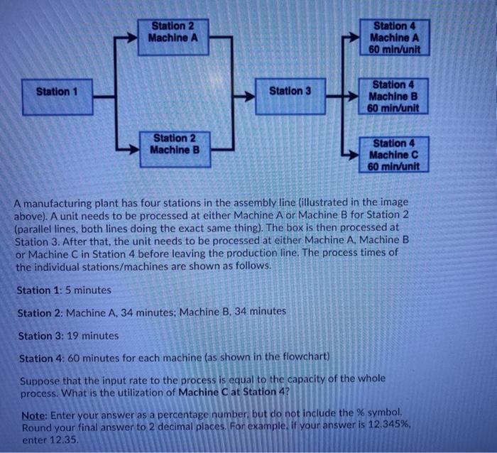 Station 2 Machine A Station 4 Machine A 60