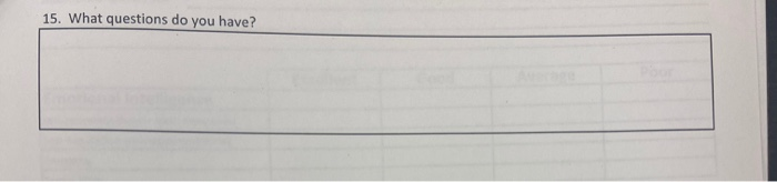 These are interview question for a Retail