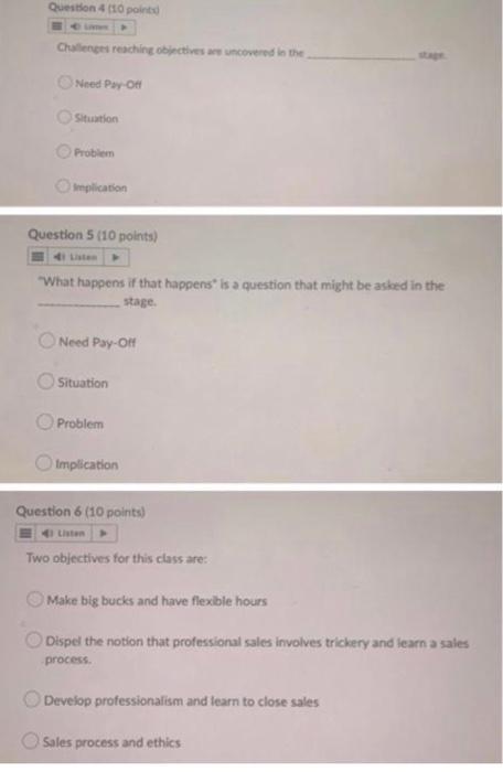 Question 4 (10 point Challenges reaching