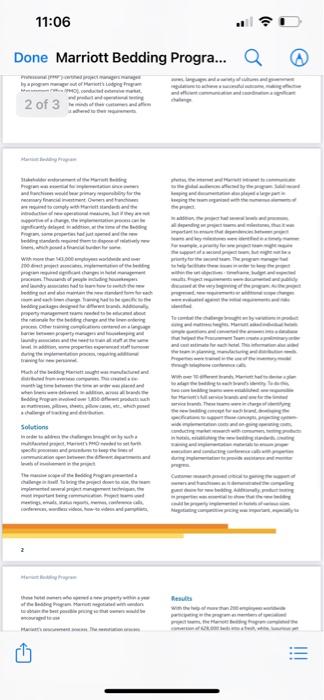 11:05 Done Marriott Bedding Progra... Q 10f3 |