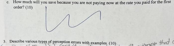 please answer #2a-c Please show all work. 2. You