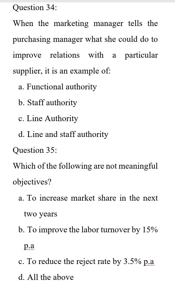 Question 39: Which manager is responsible for the