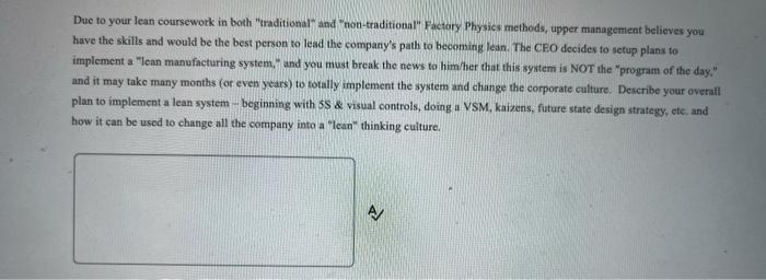 Due to your lean coursework in both "traditional