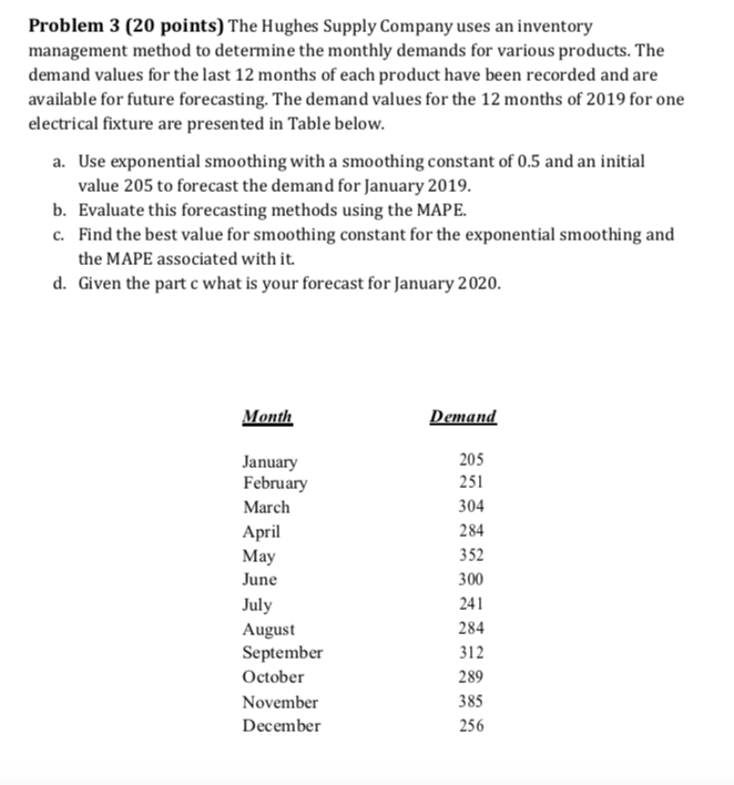 Please do A-D. Please say what excel formulas you