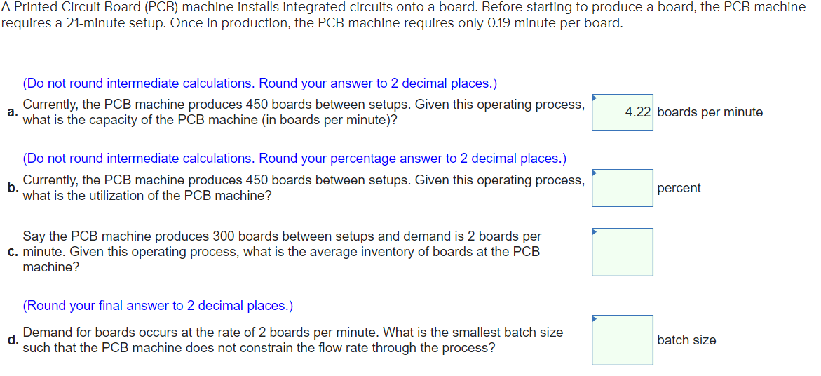 I need help with B, C, and D A Printed Circuit