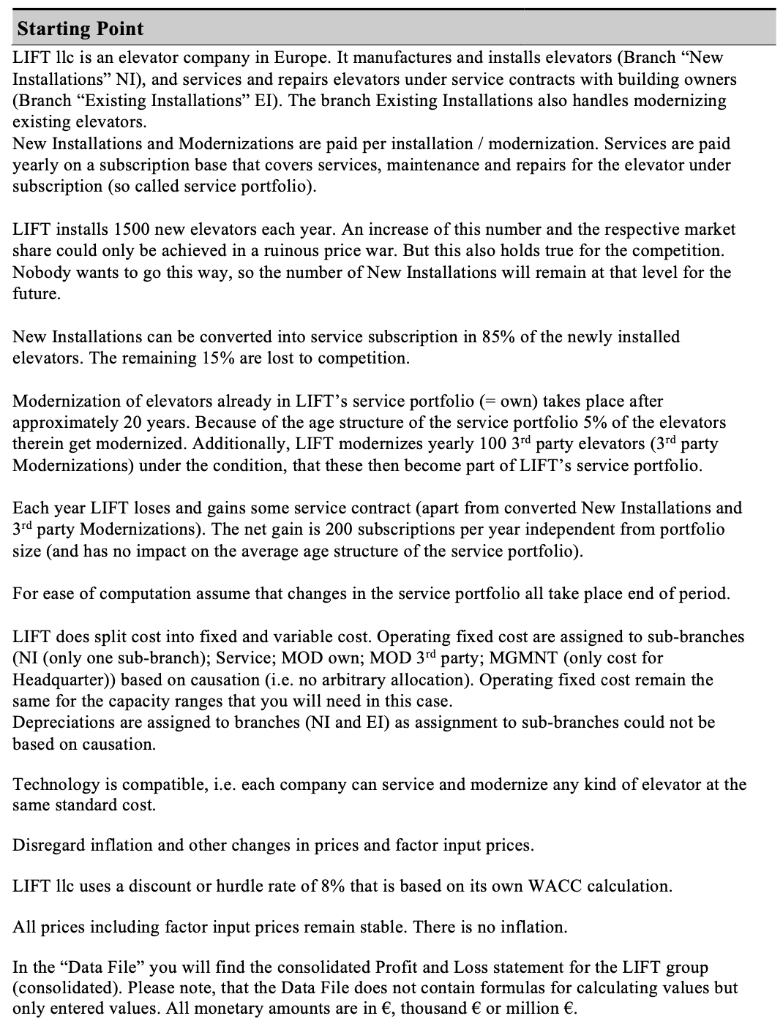 a) Conduct a Variance / Profitability Analysis