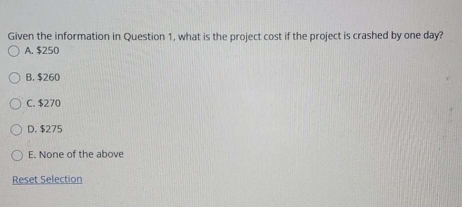 What is the critical path of the network, given