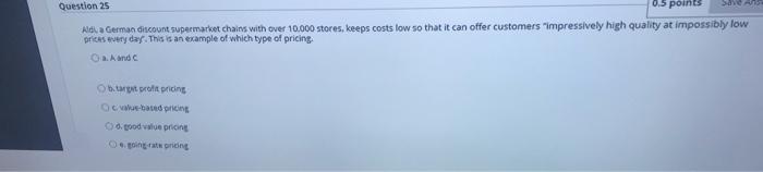 Question 25 0,5 points Alda German discount