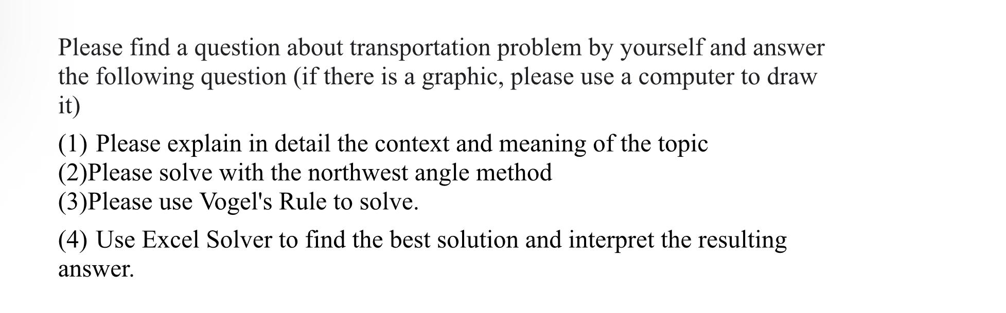 Please find a question about transportation
