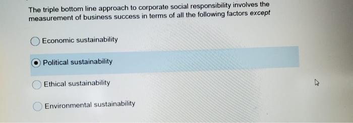 The triple bottom line approach to corporate