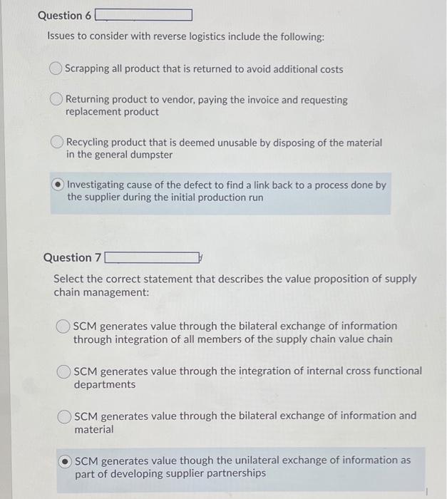 ASAP! Question 6 Issues to consider with reverse