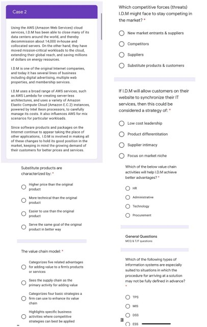 mangment informaition system Case 2 Which
