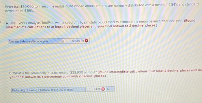 Peter has $30,000 to invest in a mutual fund