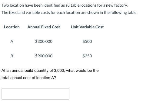 Two location have been identified as suitable