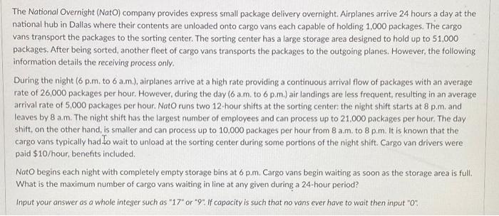 The National Overnight (Nato) company provides