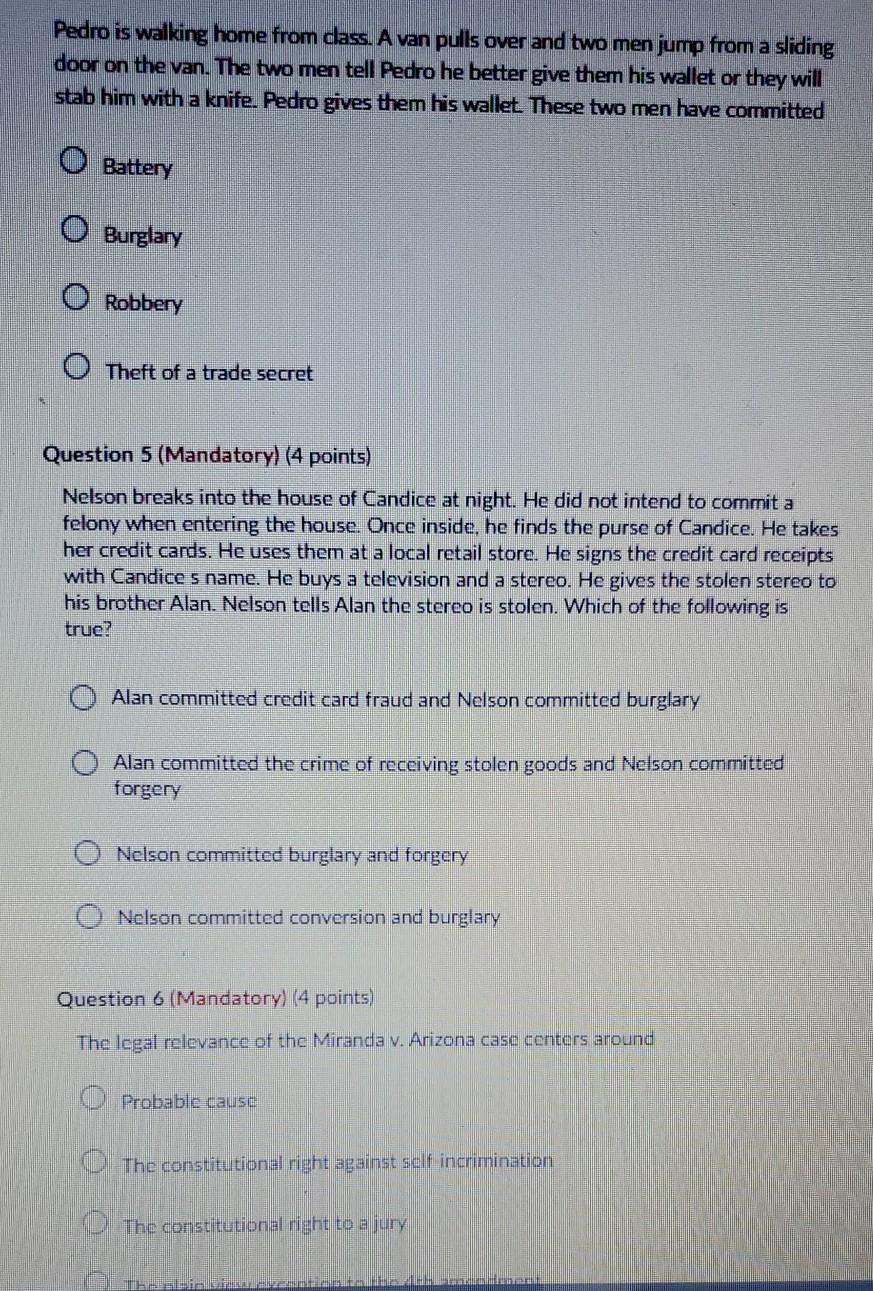 Pedro is walking home from class. A van pulls