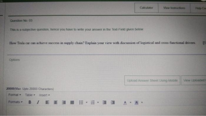 Calculator Views Help C Question No 03 This is a