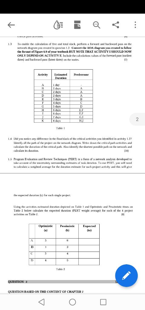 E LEIRIT DELIVER 10 1.3 To cnable the calculation