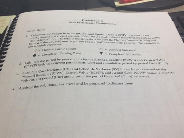 Lesson 13-3 627 Exercise 13-3 Basic Performance