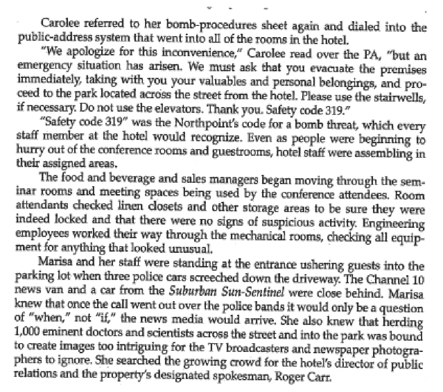 Question 1 Did the general manager, Marisa