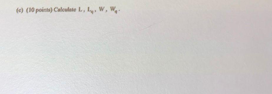 Problem #2 (30 points) Consider a birth/death