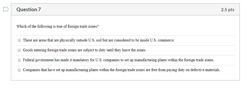 Question 2 2.5 pts The decision-making approach