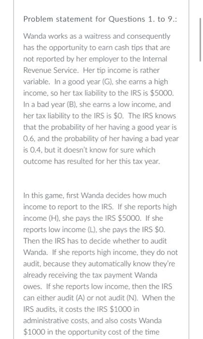 Question 6 Question 6. Complete the statements