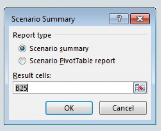Scenario Manager is an Excel tool that quantifies
